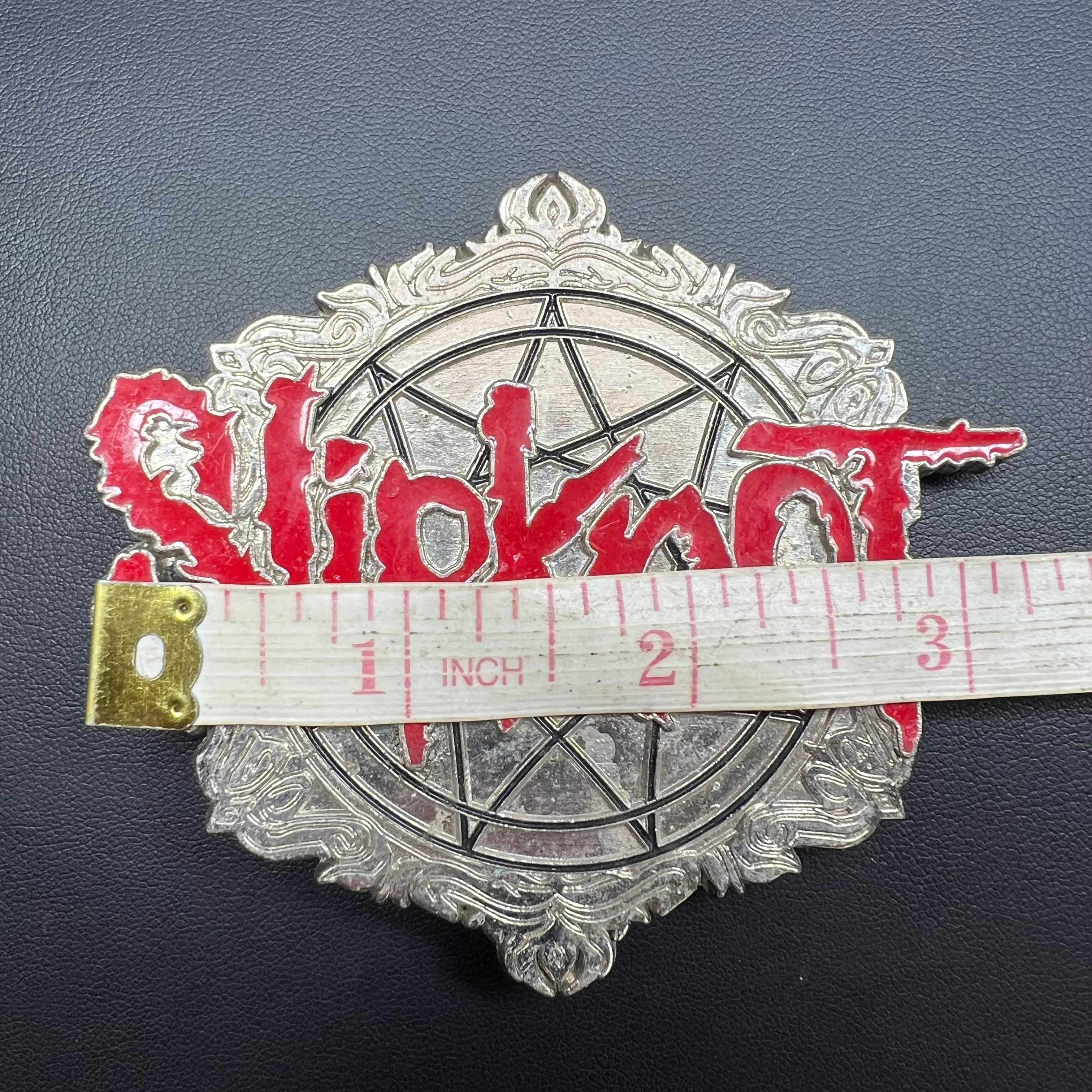 SLIPKNOT Belt Buckle Merchandising Logo Star Silver Tone Belt Buckle