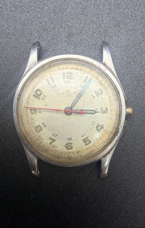 Vintage Mid-Century Men's Watch Face Lot Baylor Election Berco Gold Silver
