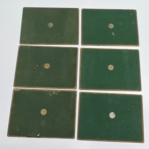 Vintage Lady Clare Placemats Lot of 6 Asian Chinoiserie Style Made in England