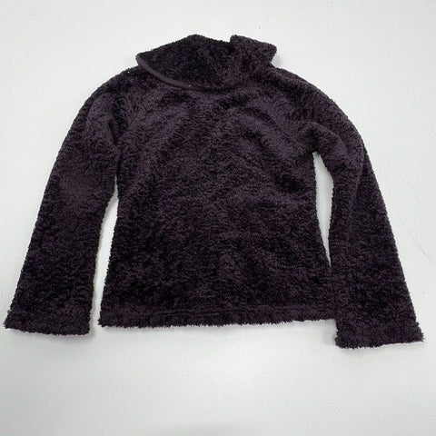 Patagonia Women's Los Gatos Fleece Jacket Dark Purple Full Zip Shaggy Size M