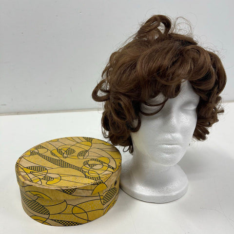 Vintage Lot 2 Wigs & 3 Hat Box Cases Starflite Franklin Fashions Dynel