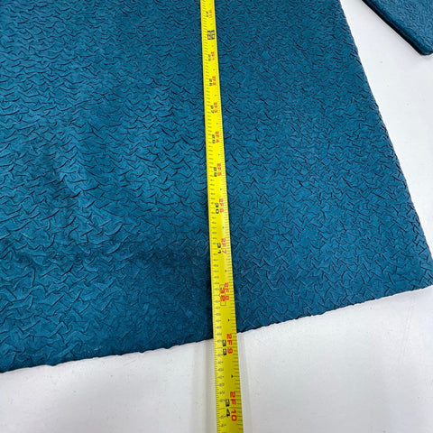 NWT Chico's Women's Teal Travelers Crushed Open Front Long Jacket Cardigan Size