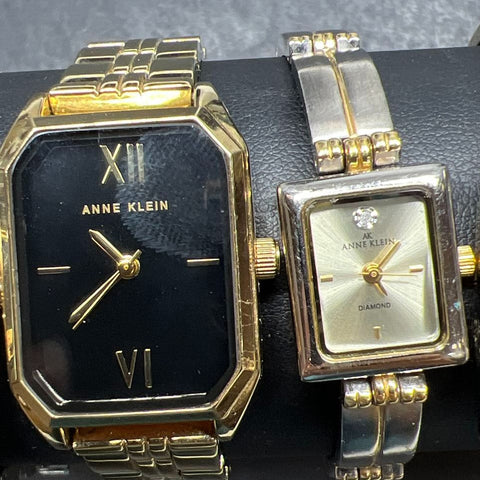 Anne Klein Metal Band Analog Watch Lot Untested