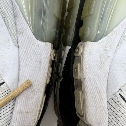 Nike Air Max 270 White Black Lifestyle Running Sneakers Womens Size 7