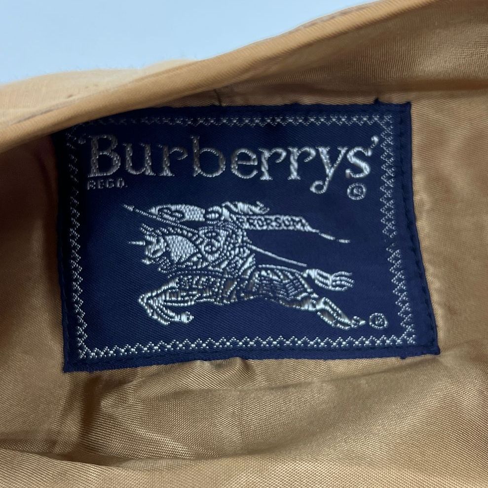 Vintage Men's Burberry Tan 100% Wool Coat Liner with Button Holes - No Size