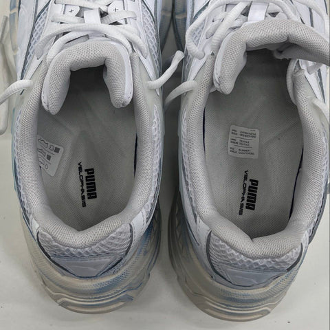 Puma Velophasis Phased White Silver Low Top Running Lifestyle Sneakers Size 10