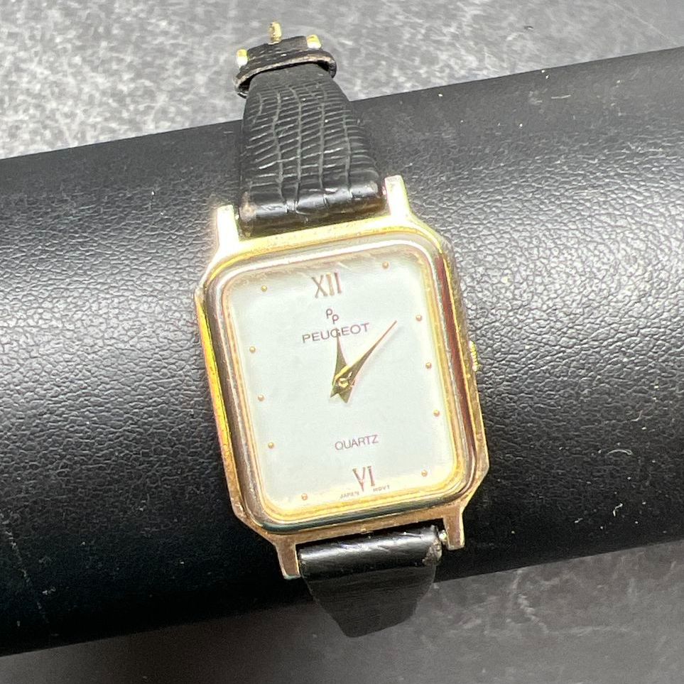Peugeot Black Band Analog Wristwatch New Battery