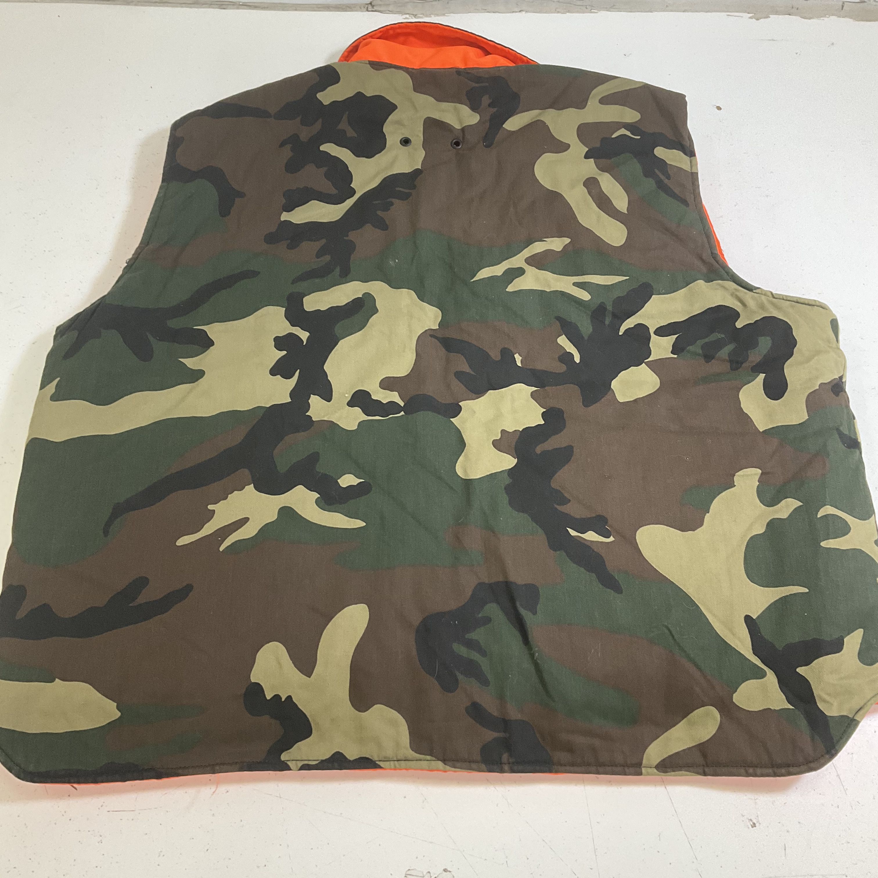 Northwest Territory Camo Orange Reversible Hunting Puffer Vest Men's L