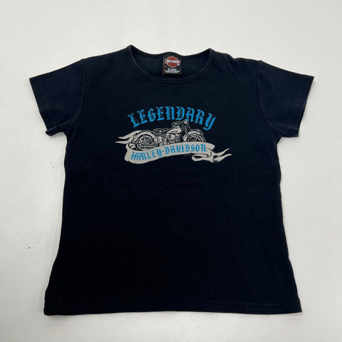 Vintage Y2K Harley-Davidson Lot of 2 NYC Twin Towers Baby Tee T-Shirts Sz XL