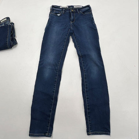 Pilcro Women's Jeans Lot of 2 Blue Denim Flare & Skinny Size 27