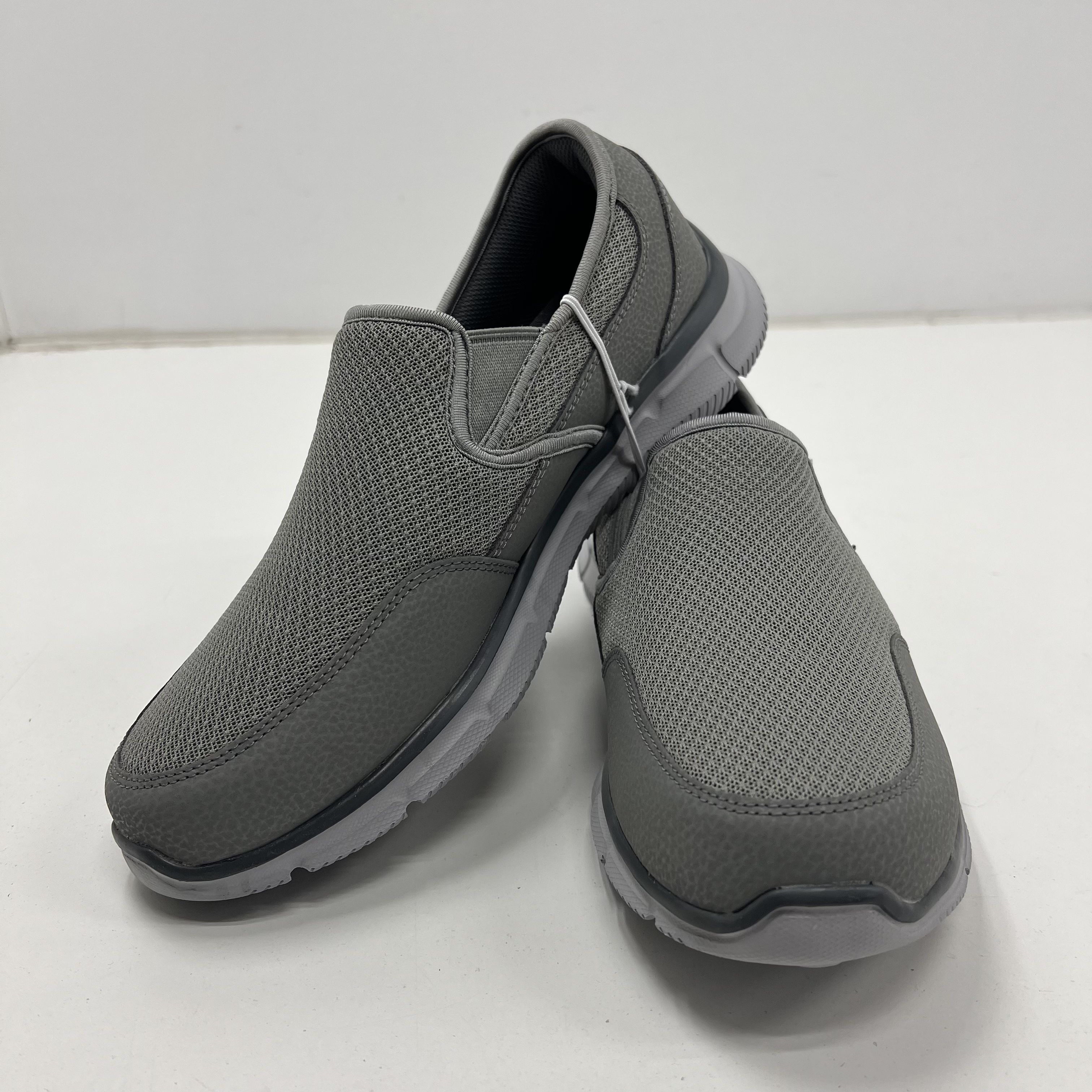 SKECHERS Equalizer Grey Slip-On Casual Shoe Men 10.5 NWT