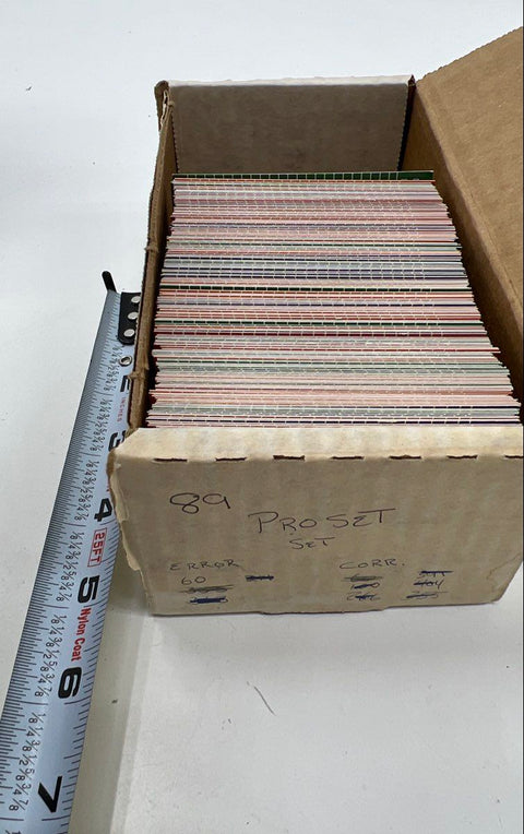 Sports Card Lot 1980s-90s Baseball Football Donruss Fleer Pro Set ~1500 Cards