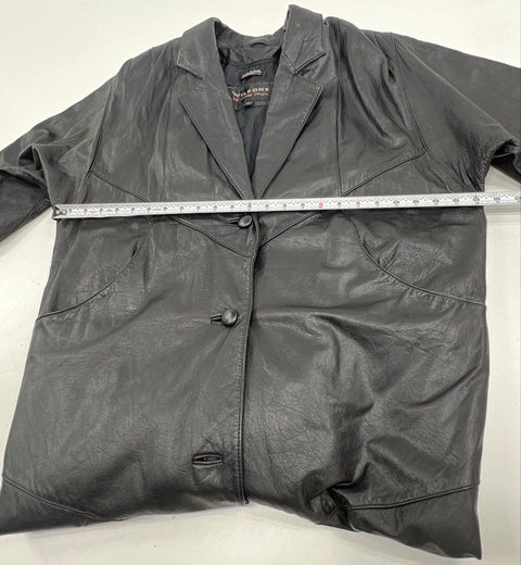 Wilsons Leather Women's Black Vintage Y2K Thinsulate Insulated Long Coat Sz M