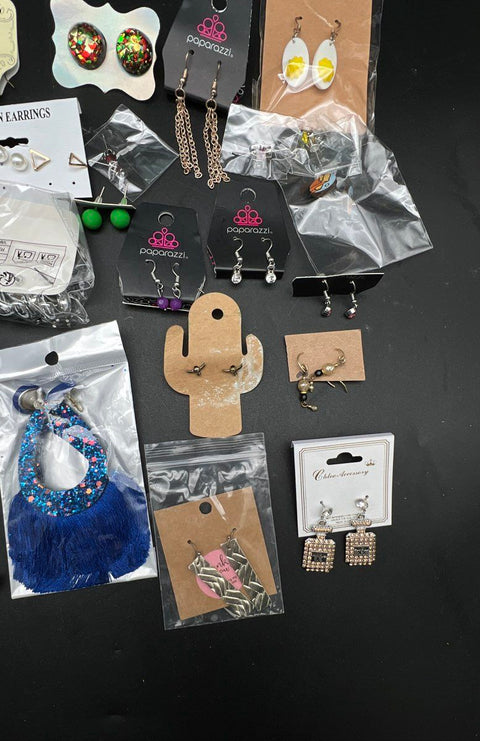 Paparazzi Claire's Tagua Modern Fashion Jewelry Lot of 28 Pairs Earrings