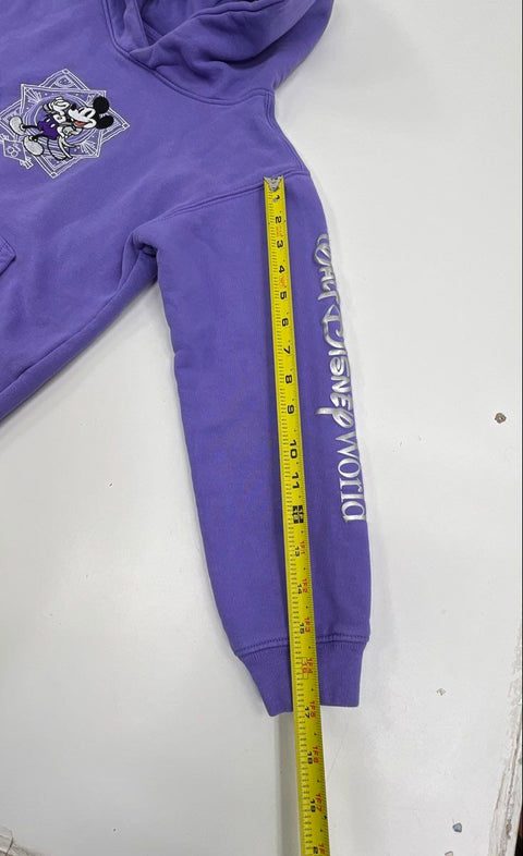 Disney Kids' 100 Years of Wonder Hoodie Purple Mickey Mouse Pullover Sz 9/10