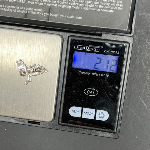 Small 925 Sterling Silver Angel Pin 2.12g