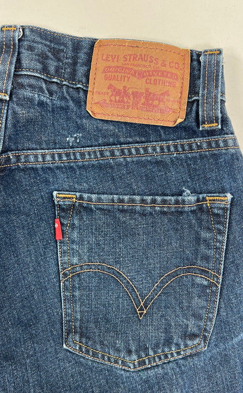 Levi's 511 Dark Wash Blue Cotton Skinny Fit Denim Jeans Men's 29x30