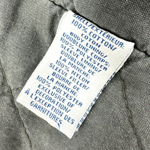 Vintage Old Navy Men's Woodland Camo Quilted Lined Hooded Field Jacket Coat Sz M