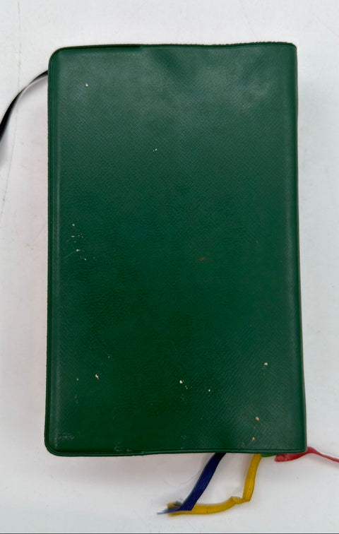 Vintage Saint Pius X Daily Missal Catholic Book Publishing Green Red Edged 1950s