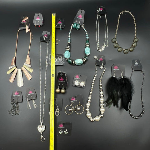 Paparazzi Jewelry Lot of 18 Necklaces & Earrings Boho Statement Fashion Mix