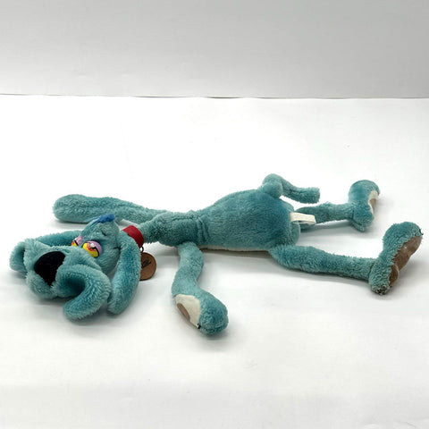 Vintage Foofur Plush Blue Dog Hanna-Barbera 1986 Stuffed Toy 20 Inch Floppy