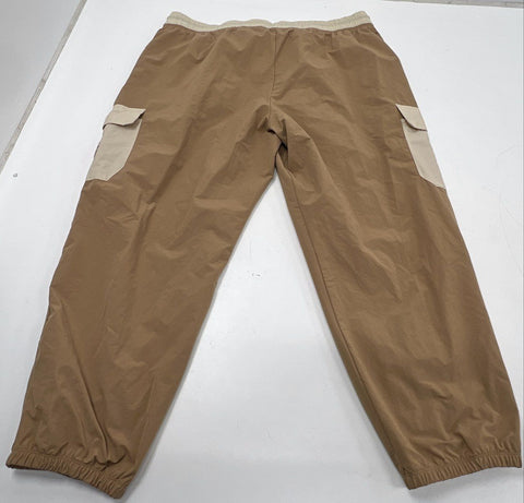 Nike Woven Cargo Pants Tan Beige Sportswear Joggers Elastic Waist Men's Sz XXL