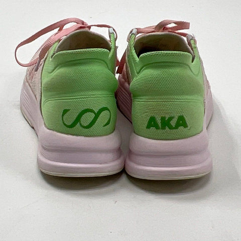 Saysh One AKA Pink Green Women's Running Lifestyle Sneakers Size 9.5