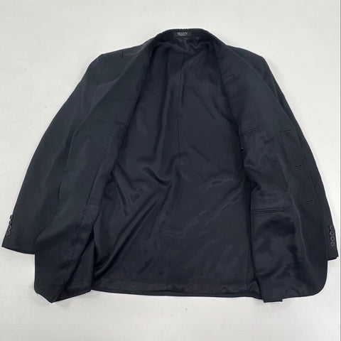 Vintage 90s Oscar De La Renta Tencel 3 Button Suit Jacket Blazer Sz 42R