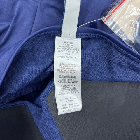 Tommy Bahama Women's Pearl Sarong Wrap Bandini Navy Swim Top NWT Sz XS
