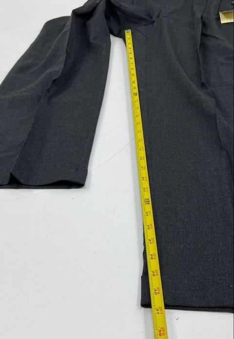 NWT Lauren Ralph Lauren Men's Gray Pleated Cuffed Dress Pants Slacks 35x32