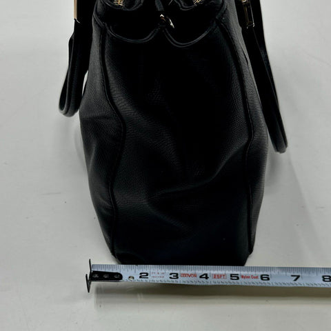 Coach Black Crossgrain Leather Triple Compartment Christie Carryall Tote Bag