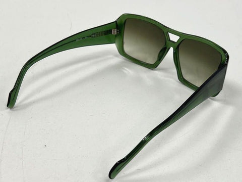 SEEMMONDO Trapper Women's Green Square Oversized Gradient Sunglasses Sz One Size