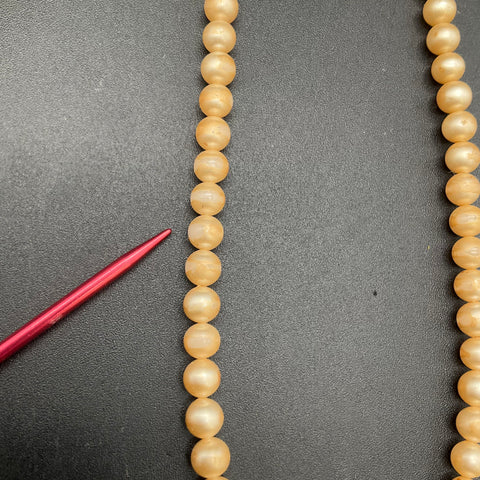 Vintage Trifari Simulated Pearl Necklace Rhinestone Clasp Original Box