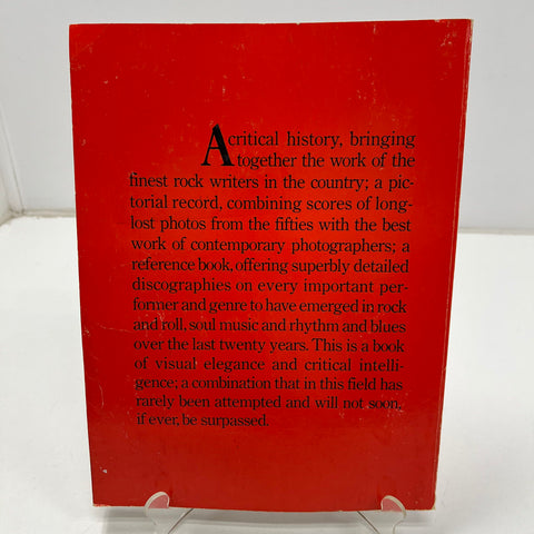 1976 Rolling Stone Illustrated History of Rock & Roll Vintage Paperback Book