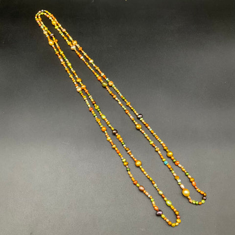 David Aubrey & Mixed Style Jewelry Lot 5 Necklaces Abalone Pearl Pendants