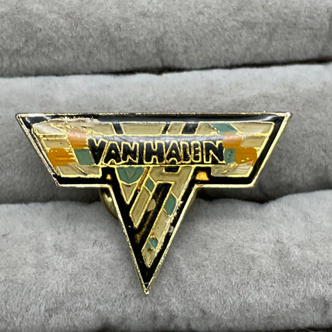 Vintage Rock Band Lapel Pin Lot Van Halen Ozzy Judas Priest 4 Pieces 1980s