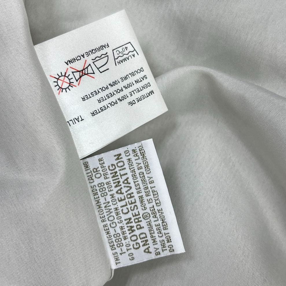 NWT VTG Women's Impressions Bridal Light Grey Polyester Formal Dress - Size 12