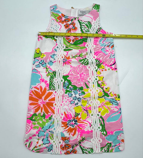 Lilly Pulitzer for Target 20th Anniversary Girls Floral Shift Dress Sz M 7/8