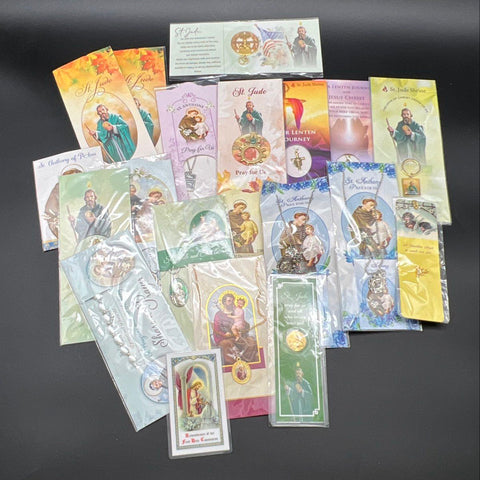 Religious Devotional Lot St Jude St Anthony Catholic Medals 20 Pieces New