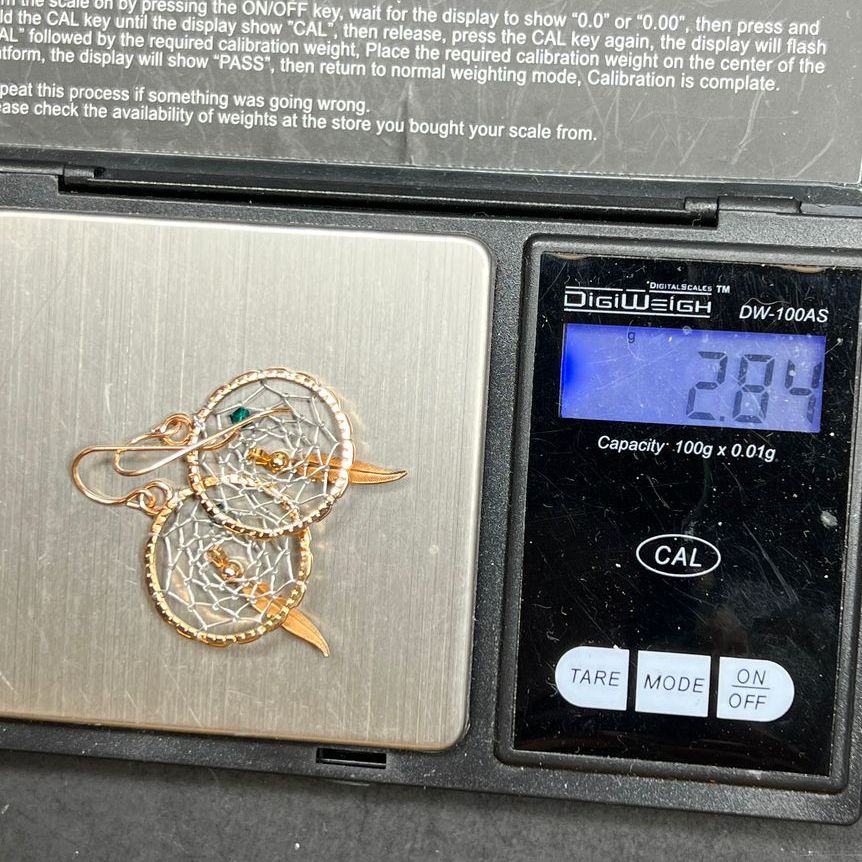 Dream Catcher Rose Gold Filled Earrings NWT
