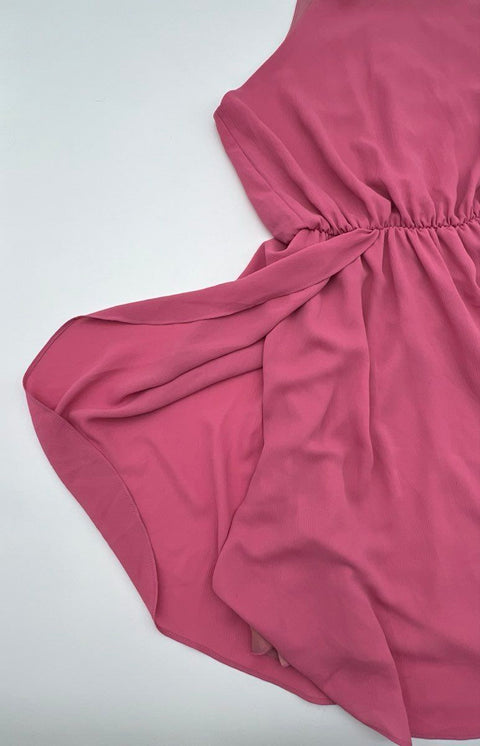 Everly Women's Mauve Pink Halter Neck Sleeveless Elastic Waist Dress Size M