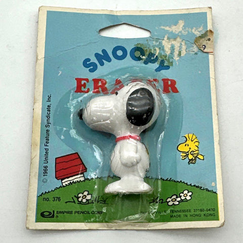 Snoopy Peanuts Collectible Lot 19 Pieces Vintage Figurines Ornaments Eraser