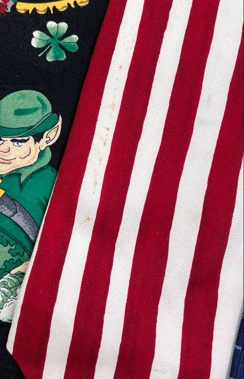 Lot of 10 Men's Neckties Vintage 90s Disney Looney Tunes Peanuts Tabasco