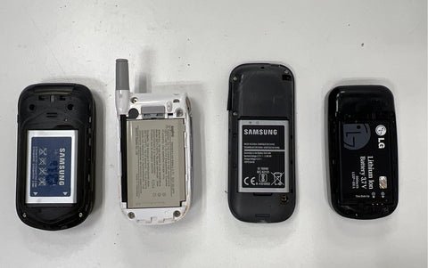 Mixed Brand Flip Phone Lot 19 Piece Samsung LG Motorola Nokia 4lb Bag Untested