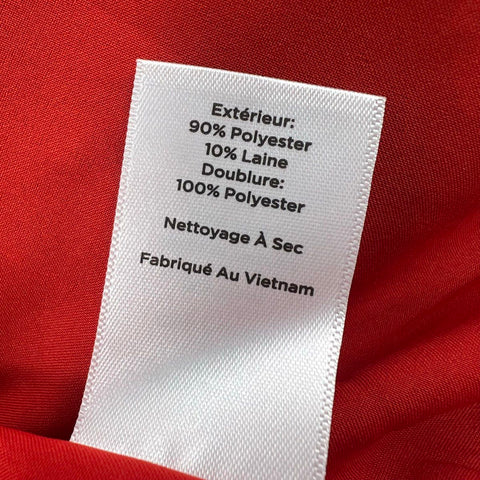 Talbots Women's Red Black Plaid Wool Blend Barn Chore Jacket Petite M NWT