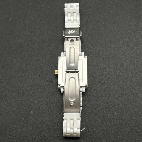 Larsson & Jennings Square White Ceramic Watch LJ-BFCE-33V1-WWW White