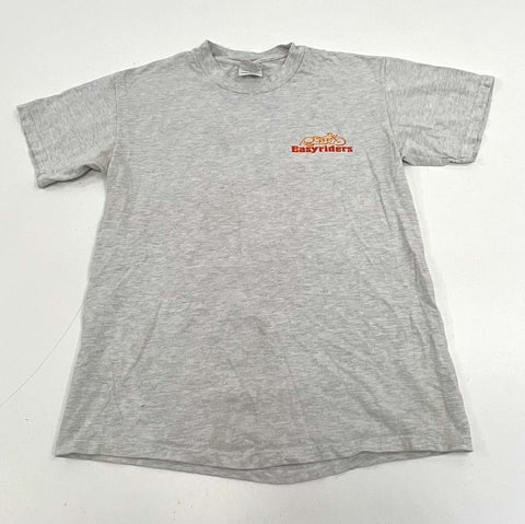 Vintage 90s Easyriders Ricky Mann Motorcycle Biker T-Shirt Hanes Beefy T Gray M