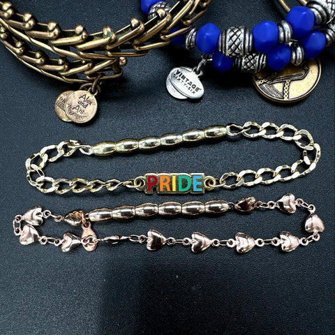 Alex and Ani Charm Bangle Jewelry Lot of 17 Silver & Gold Tone Bracelets