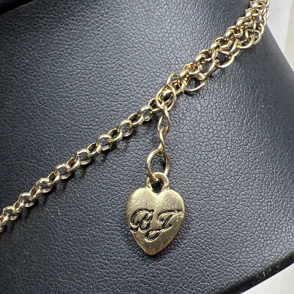 Betsey Johnson Pink Rhinestone Heart Pendant Necklace