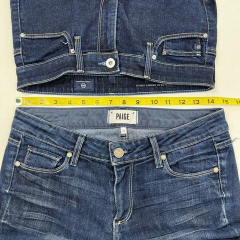 Paige & AG Adriano Goldschmied Women's Jeans & Shorts Lot Blue Tan Sz 26 27